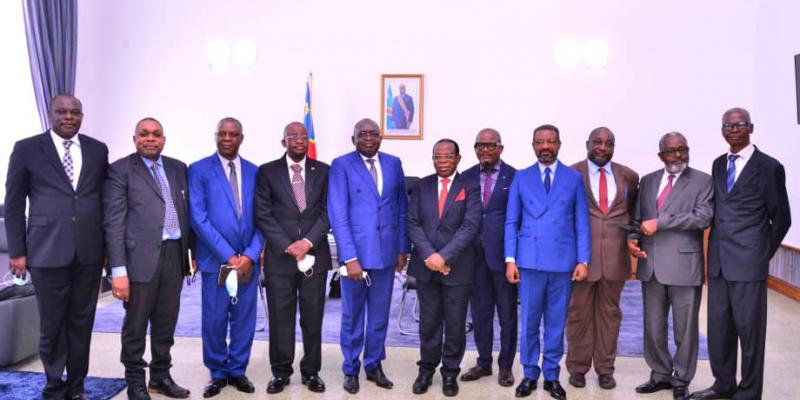Bahati Lukwebo et la délégation du RAPUCO