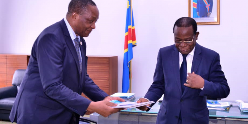 Sur la photo, Alphonse Ntumba Luaba et Bahati Lukwebo