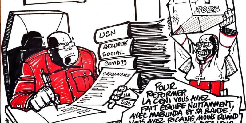 Les caricatures de ACTUALITE.CD sont réalisées par Kash. 