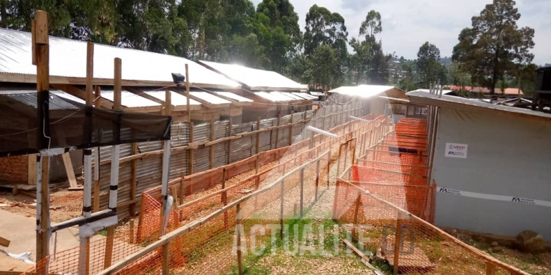 Un centre de traitement d'Ebola à à Butembo en 2021/Ph ACTUALITE.CD