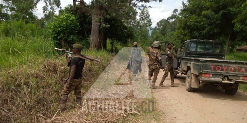 Les militaires congolais dans la zone opérationnelle de Beni/Ph ACTUALITE.CD