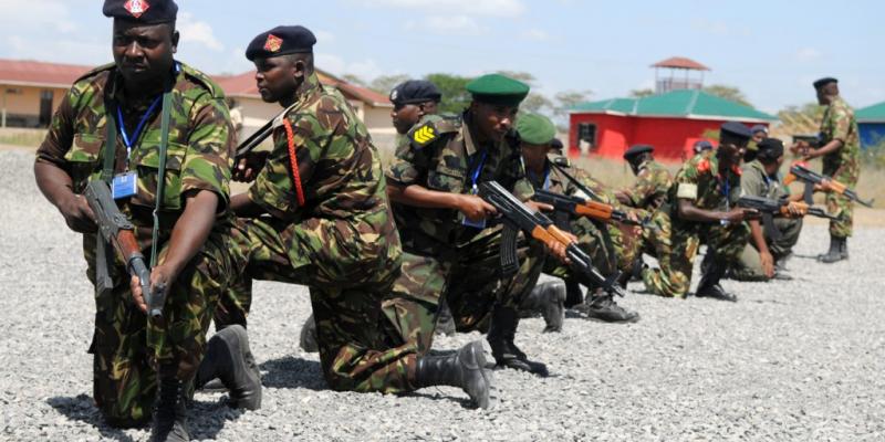 Les soldats kenyans/Ph droits tiers 