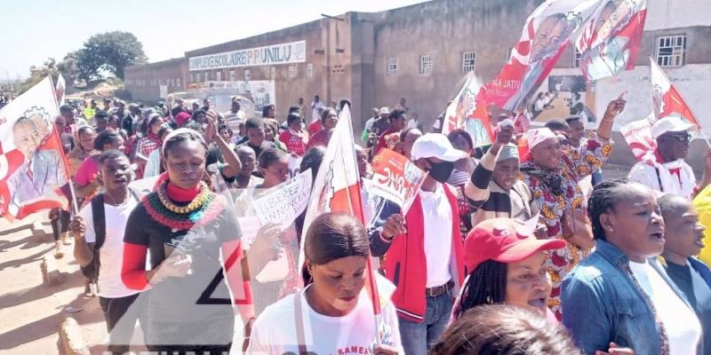 Manifestation de l'UNC àLubumbashi pour exiger la libération de Vital Kamerhe/Ph. ACTUALITE.CD