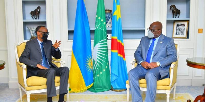 Félix Tshisekedi et Paul Kagame