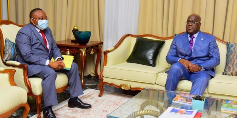Faustin Luanga Mukela et Félix Tshisekedi/Ph. Droit tiers