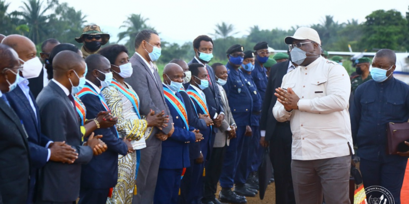 Arrivée de Félix Tshisekedi à Beni/Ph Présidence 