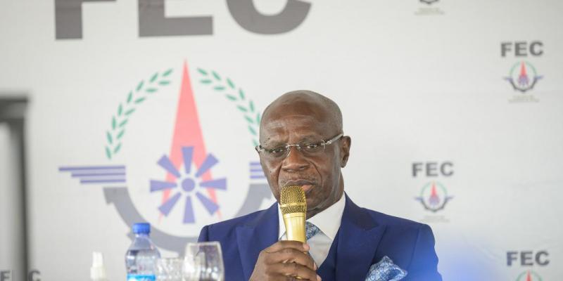 Albert Yuma, président national de la FEC. Ph. ACTUALITE.CD