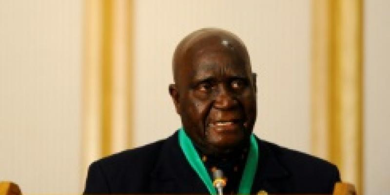 AFP/L'ancien président zambien Kenneth Kaunda, le 17 août 2010, lors d'un discours à Windhoek en Namibie