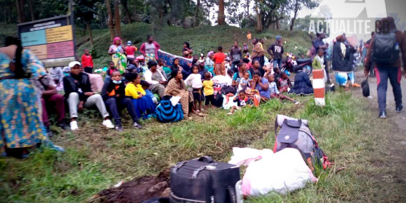 Les habitants de Goma évacués suite à l'éruption du volcan/Ph ACTUALITE.CD 