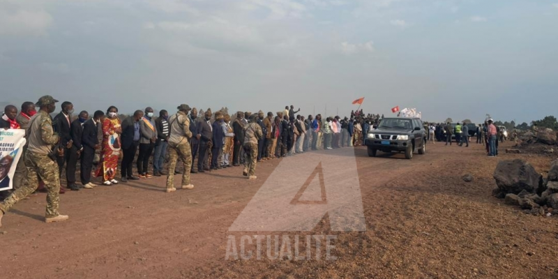 Arrivée de Félix Tshisekedi à Kibati/Ph ACTUALITE.CD