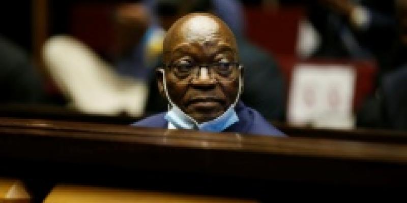 AFP/L'ancien président sud-africain Jacob Zuma devant la justice à Pietermaritzburg, en Afrique du Sud, le 26 mai 2021.
