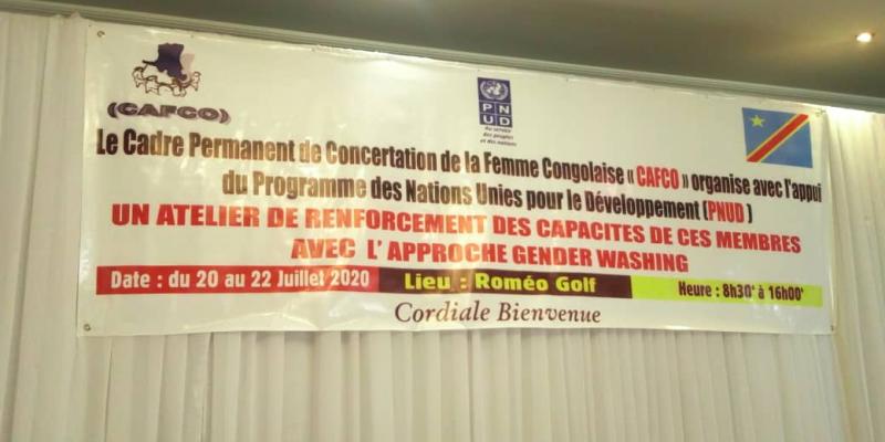 RDC : CAFCO a ouvert un atelier axé sur le « Gender Washing » avec des femmes évoluant dans divers secteurs