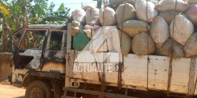 Camion attaqué à Kalunguta/Ph ACTUALITE.CD 