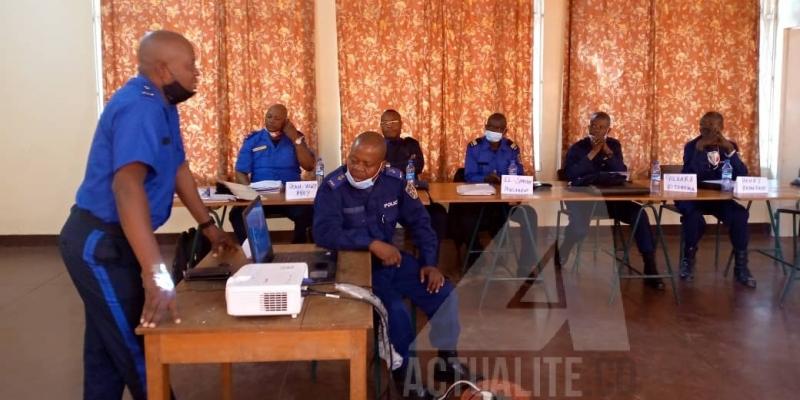 Illustration. La Police de Lubumbashi lors d'une formation /Ph. ACTUALITE.CD