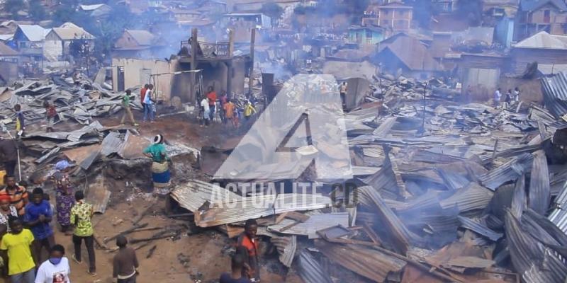 Incendie des plusieurs maisons au quartier Nyalukemba à Bukavu