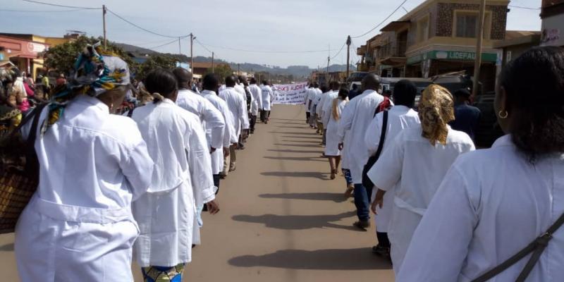 Une manifestation des infirmiers à Butembo (Archive)