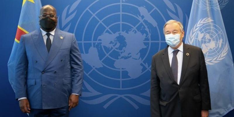 Félix Tshisekedi avec António Guterres