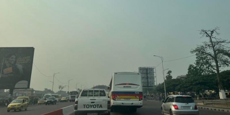 Le trafic sur le boulevard Lumumba en attendant la marche de Lamuka
