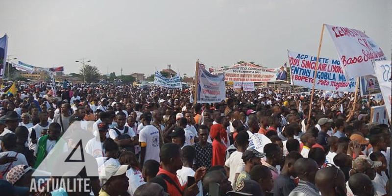 Meeting de Gentiny Ngobila à Kinshasa/Ph. Auguy Mudiayi 