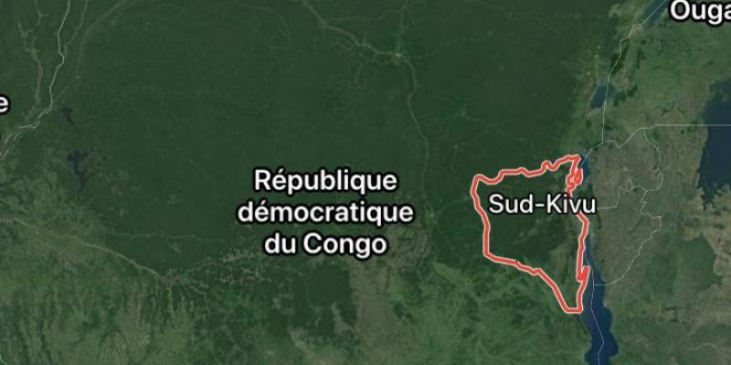 Carte de la province du Sud-Kivu