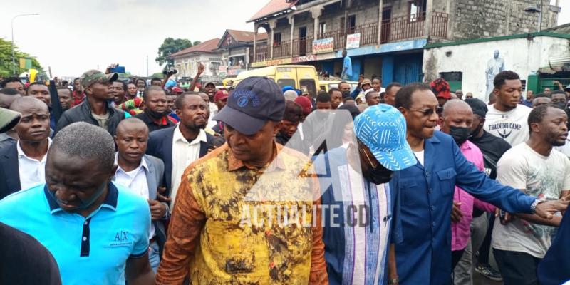 Emmanuel Shadary dans les rues de Kinshasa