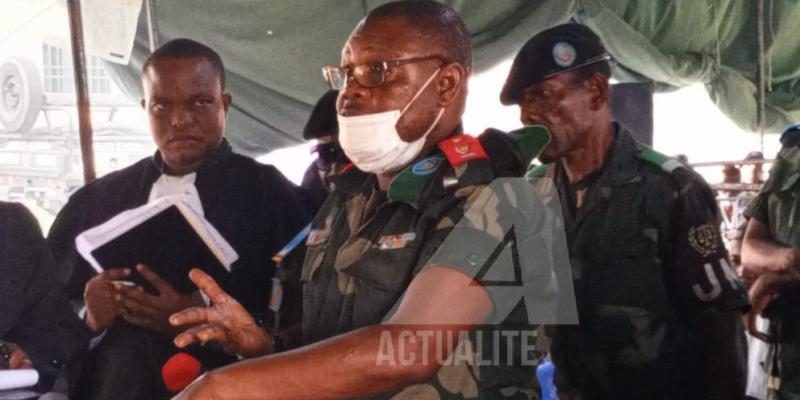 Comparution du général Djadjidja au procès dans l'affaire Floribert Chebeya et Fidèle Bazana