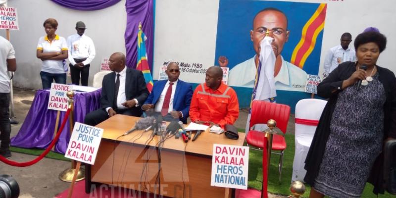 Conférence de presse de l'ECIDE sur le décès de son militant Davin Kalala