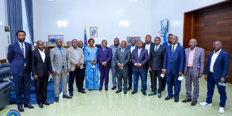 Bahati Lukwebo avec une délégation de députés du Nord-Kivu