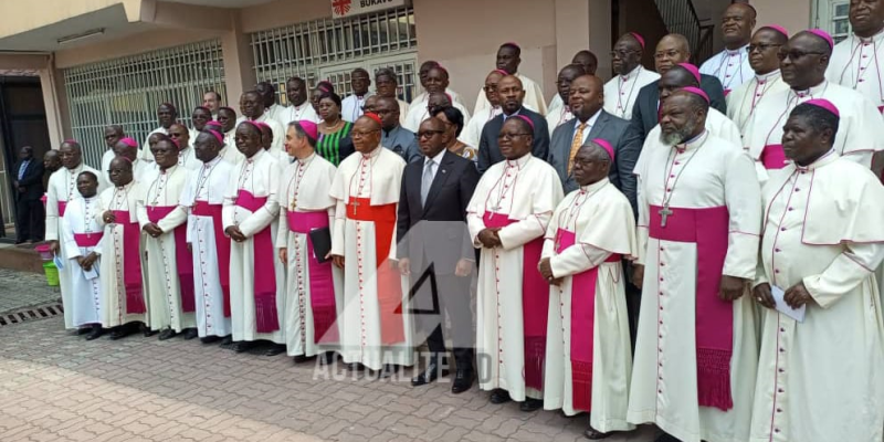 Sama Lukonde et les évêques de la CENCO