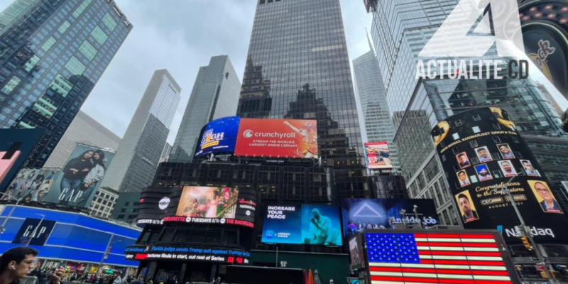 La vue d’une rue de Manhattan, New York (USA)