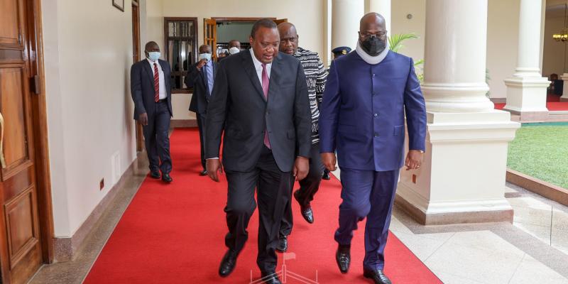 Félix Tshisekedi et Uhuru Kenyatta