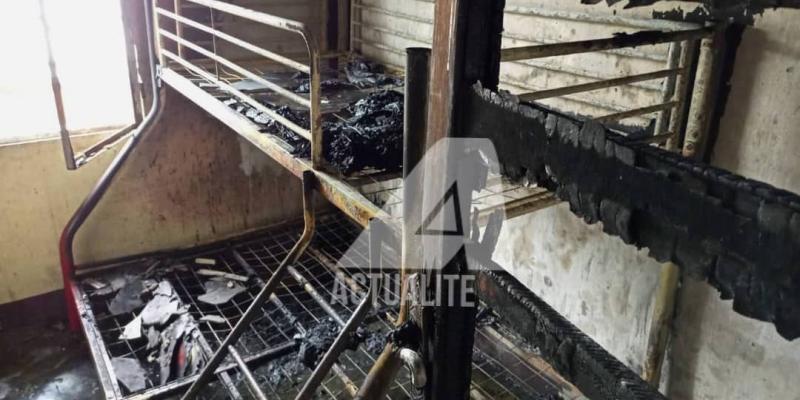 Maison incendiée à Mont-Ngafula