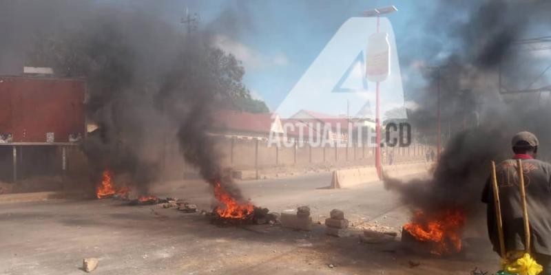 Manifestations des conducteurs des taxis-moto à Lubumbashi