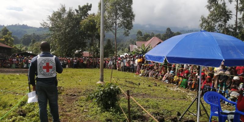 Les déplacés suite aux combats M23-FARDC. PH. CICR