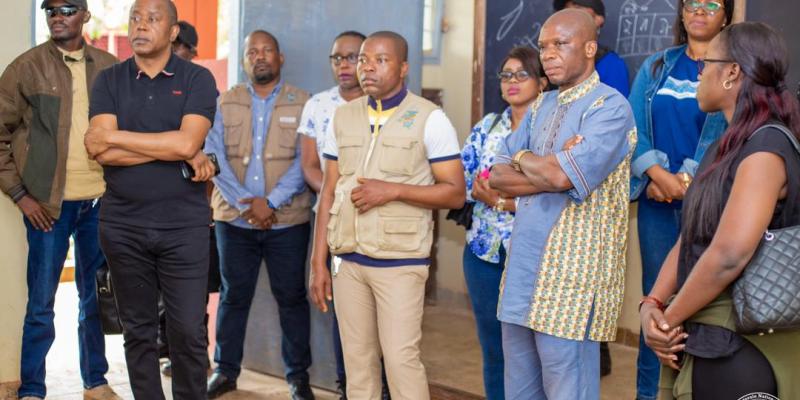 Denis Kadima en visite à Gbadolite. Photo droits tiers