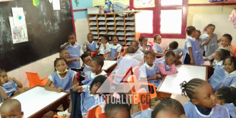 Elèves du Complexe scolaire Manyanga à Gombe/Kinshasa