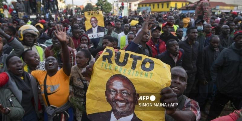 Les partisans de William Ruto lors de la campagne électorale 