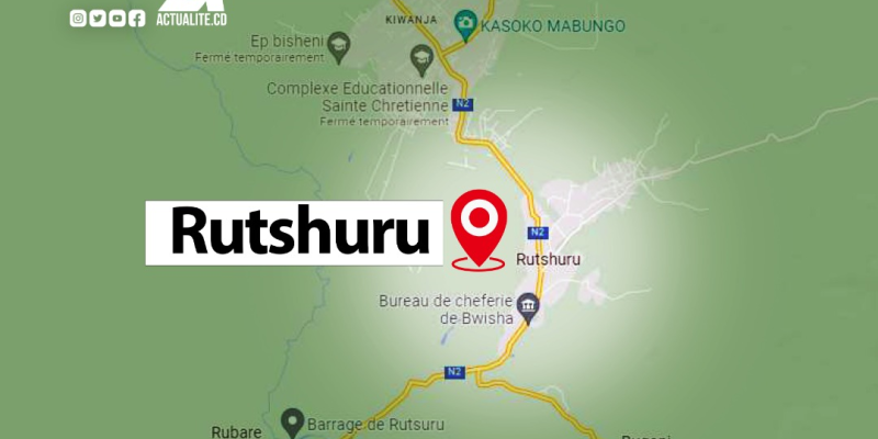 Carte du territoire de Rutshuru