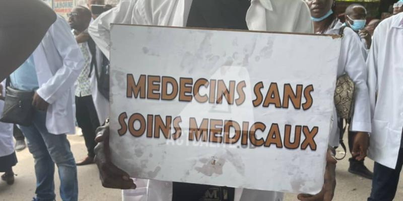 Manifestation des médecins à Kinshasa 