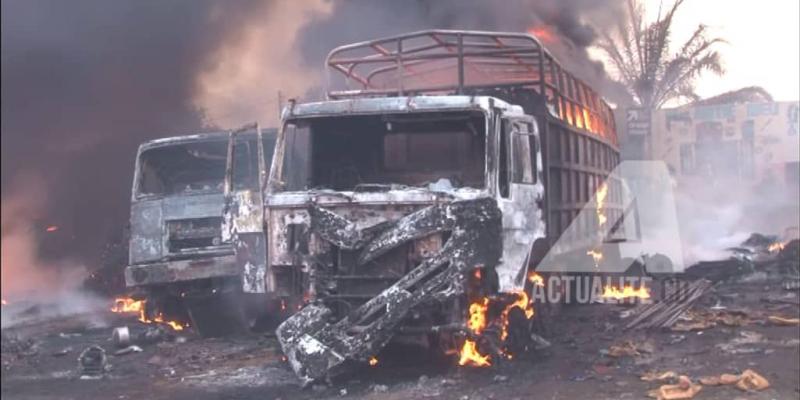 Incendie d'un véhicule à Lubumbashi 