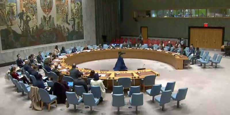 Une réunion du conseil de sécurité des Nations unies 