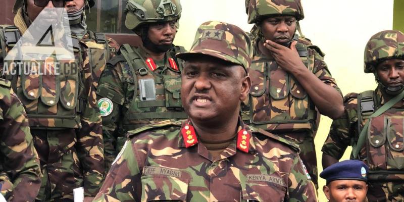 général-major kenyan Jeff Nyangah, commandant de la force régionale de l'EAC