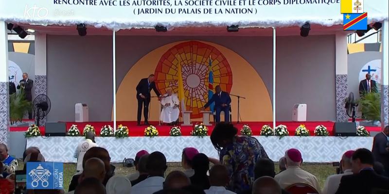 Le Pape François et Félix Tshisekedi 