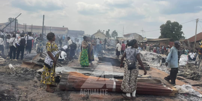 Le marché de Mayangose à Beni réduit en cendre