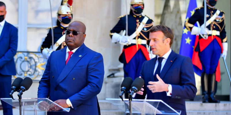 Félix Tshisekedi et Emmanuel Macron 
