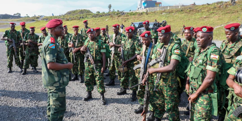 Les soldats burundais arrivés à Goma
