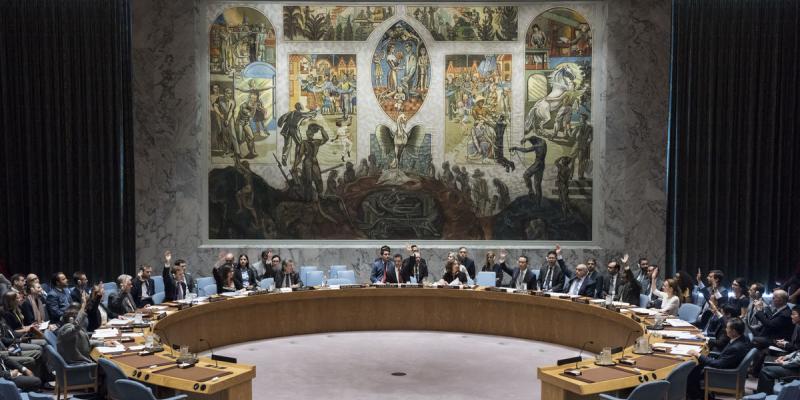 Une réunion du Conseil de sécurité des Nations unies
