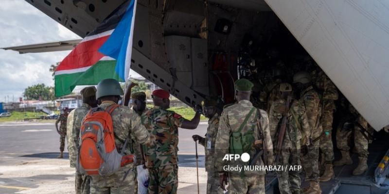 Arrivée des soldats sud-soudanais à Goma