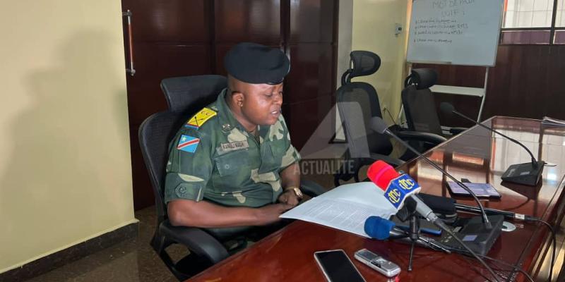 Lieutenant-colonel Kangoli Ngoli Patrick, conseiller juridique à l'état-major des renseignements militaires