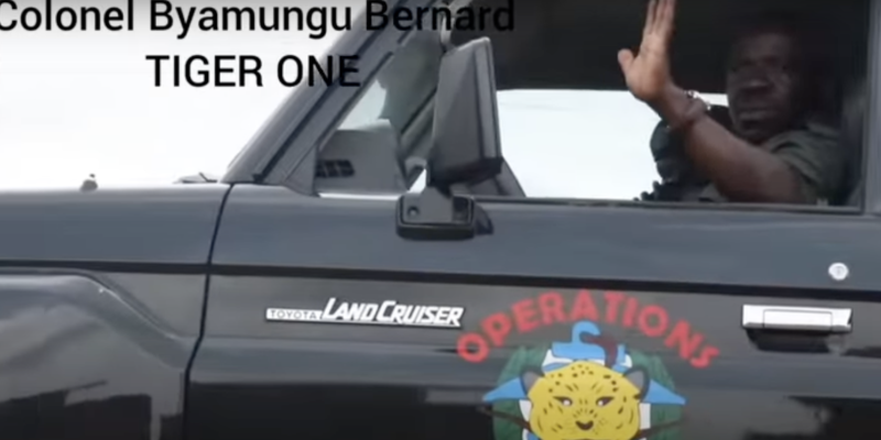 L’ex-colonel Bernard Byamungu Maheshe mis en avant dans une vidéo du M23  à Bunagana en octobre 2022.